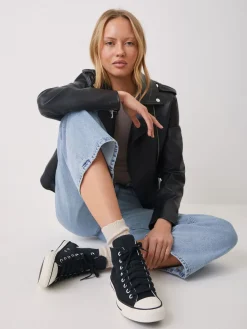 Converse Léopard noir - Baskets Chuck Taylor en daim sur l’ensemble|Femme Baskets