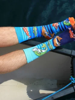 United Odd Socks Lot 3 paires de chaussettes de pêche Pollocks|Homme Chaussettes|Chaussettes