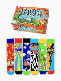 United Odd Socks Lot de 6 paires de chaussettes Super Hero Comic|Homme Chaussettes|Chaussettes