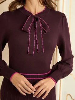 Discount Love & Roses Robe mi-longue en tricot