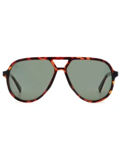 Online Prive Revaux Lunettes de soleil pilote surdimensionnées , couleur havane