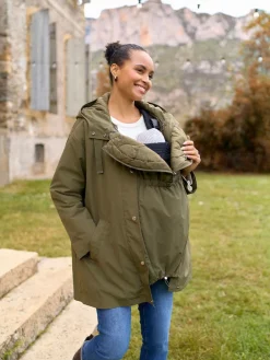 Seraphine Manteau polyvalent Grossesse et bébé avec intérieur matelassé indépendant