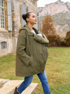 Seraphine Manteau polyvalent Grossesse et bébé avec intérieur matelassé indépendant