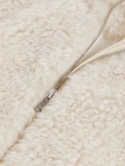 Best Reiss Manteau Remy à col cheminée en fausse fourrure de mouton