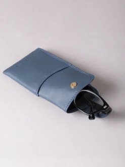 Best Lakeland Leather - Etui à lunettes marine