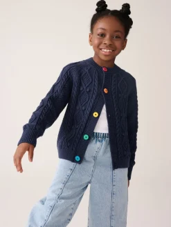 Best Little Bird by Jools Oliver marine - Cardigan en Coton Torsade