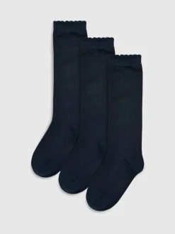 Best Next marine - Lot de 3 paires de chaussettes montantes High School en coton