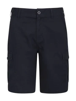 Online Mountain Warehouse - Mens Lakeside 100% Cotton Cargo Shorts marine