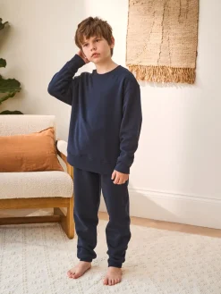 Hot Next - Pyjama simple en laine polaire (3-16yrs) marine