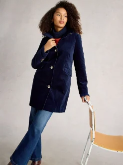 White Stuff - Manteau Karla en velours|Femme Manteaux Et Vestes