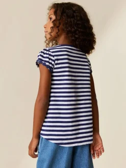 New Next Marine/White Stripe - T-shirt à pochettes Daisy (1.5-16ans)
