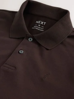 Best Next - Ajustement régulier - Polo Manches courtes Pique Marron