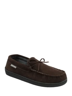 Dunlop Marron - Chaussons en daim à lacets|Homme Chaussons