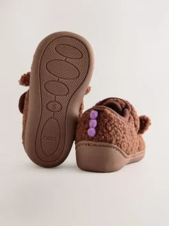 Best Next Marron - Chaussons Gruffalo à semelle coupée