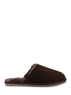 Hush Puppies Marron - Chaussons Coady en cuir|Homme Chaussons