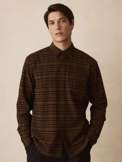 Next - Chemise à manches longues Check Marron