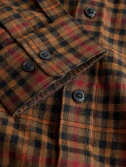Next - Chemise à manches longues Check Marron