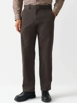 Clearance Next - Coupe ample - Pantalon chino stretch Marron