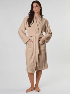 Sale Loungeable Marron - Peignoir classique en éponge