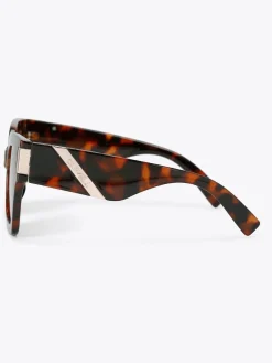 Carvela Marron - Lunettes de soleil à semelle évasée épaisse|Femme Lunettes De Soleil