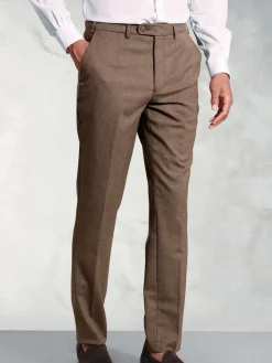 Clearance Brook Taverner - Pantalon en flanelle Marron