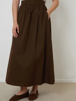 Best Threadbare - Jupe midi avec poches Marron