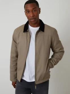 Best Threadbare Marron - Veste légère zippée avec matelassage