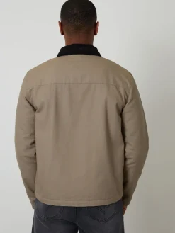 Best Threadbare Marron - Veste légère zippée avec matelassage