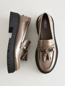 Best Next Marron café - Mocassins à glands à plateforme épaisse Forever Comfort