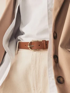 Best Next - Ceintures de cuir régulières Marron fauve