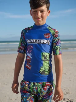 Best Next - Gilet anti-éclaboussures (3-16ans) Minecraft bleu marine
