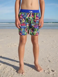 Best Next - Shorts de bain (3-16yrs) Minecraft bleu marine
