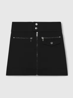 Online Reiss Mini-jupes Poppie Piqué zippées