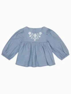 Hot Mori chemisier à manches longues 100% coton en mousseline