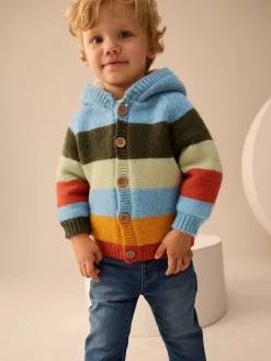 Online Next - Character Cardigan (3mths-7yrs) Multi Bright Stripe (multi-rayures lumineuses)