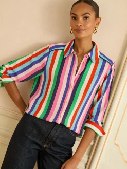 Clearance Love & Roses Multi Stripe (Multi Stripe) - chemise boutonnée à manches longues