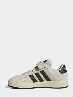 Sale adidas - Baskets Grand Court 00s en daim à lacets élastiques pour enfant neutre