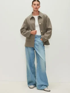 Clearance Next neutre - Veste brossée à col