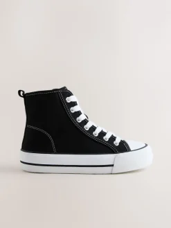 Outlet Next - À lacets High Top Trainers Noir