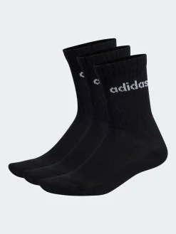 adidas - Linear Crew Cushioned Socks 3 Pack|Femme Chaussettes Et Collants|Chaussettes