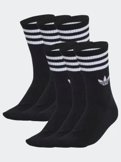 Outlet adidas originals Noir - Chaussettes à col rond 6 Lot