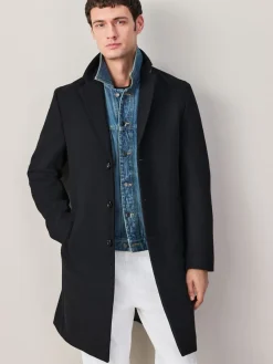 Best Next Noir - Ajustement régulier - Manteau Epsom en laine