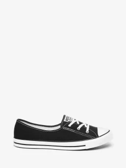 Converse Noir - Baskets à lacets style ballerine