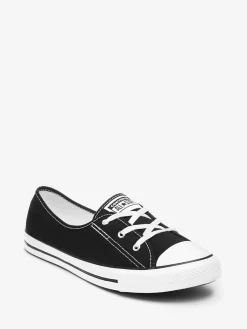Converse Noir - Baskets à lacets style ballerine