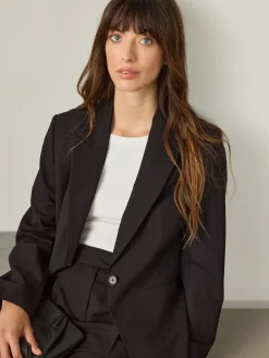 Best Next Noir - Blazer sculptant à simple boutonnage habillé