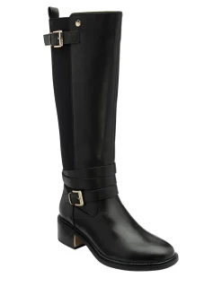 Hot Lotus Noir - Bottes hauteur genou