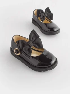 Online Next Noir - Chunky Nœud Mary Jane Shoes