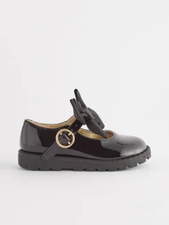 Online Next Noir - Chunky Nœud Mary Jane Shoes