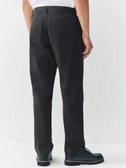 Discount Next - Coupe fuselée régulière - Pantalon chino stretch Noir