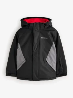 New Mountain Warehouse Noir - Ensemble veste et pantalon de ski doublé en polaire